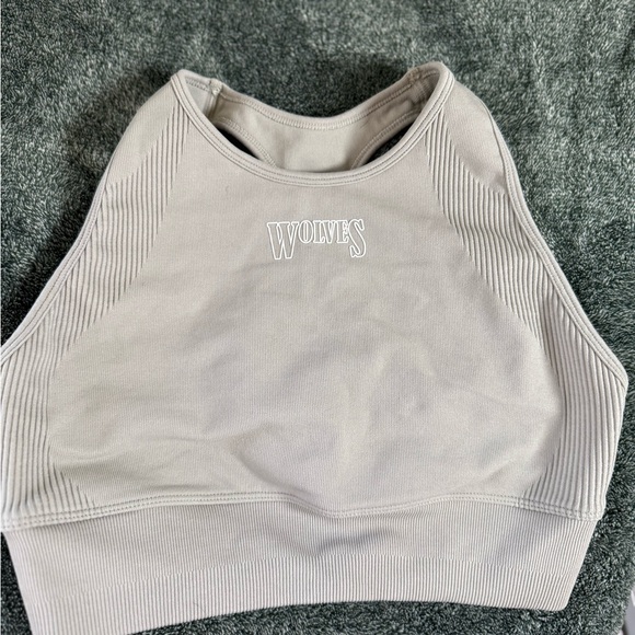 Darc Sport Light Beige Racerback Sports Bra - Picture 2 of 2